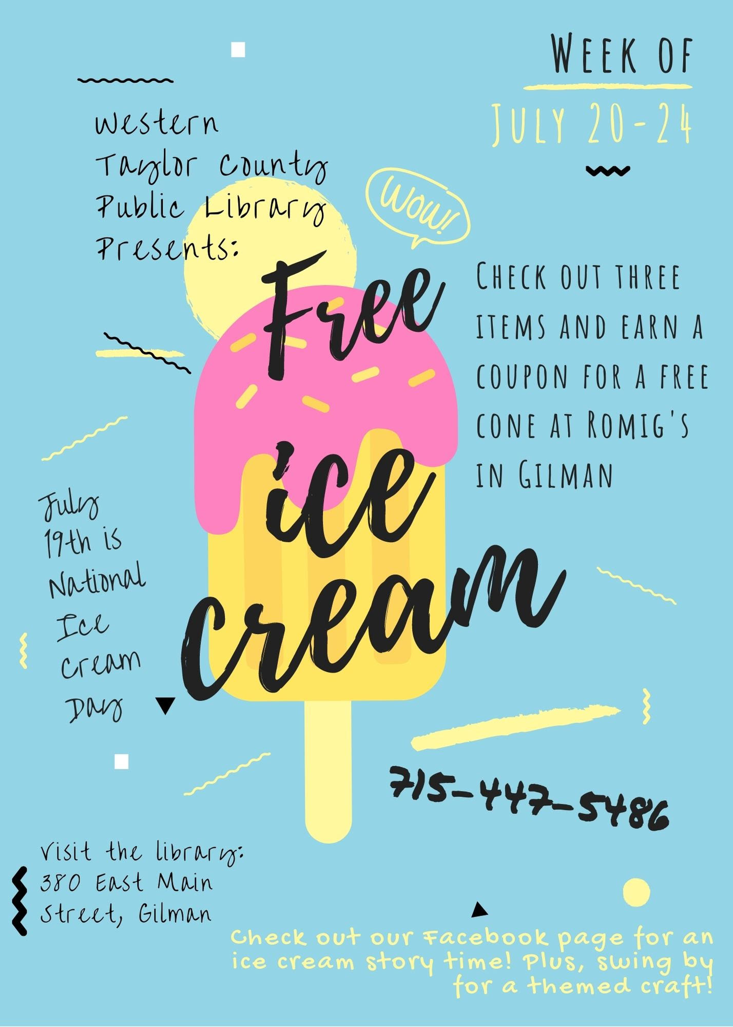 who has free ice cream today